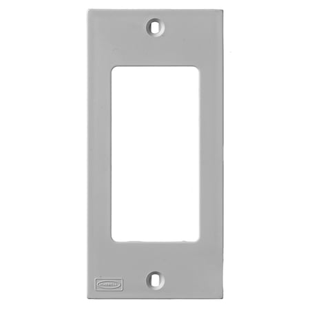 Hubbell Wiring Device-Kellems Din Rail Utility Box, Device Plate, Styleline Opening, Gray KP26GY